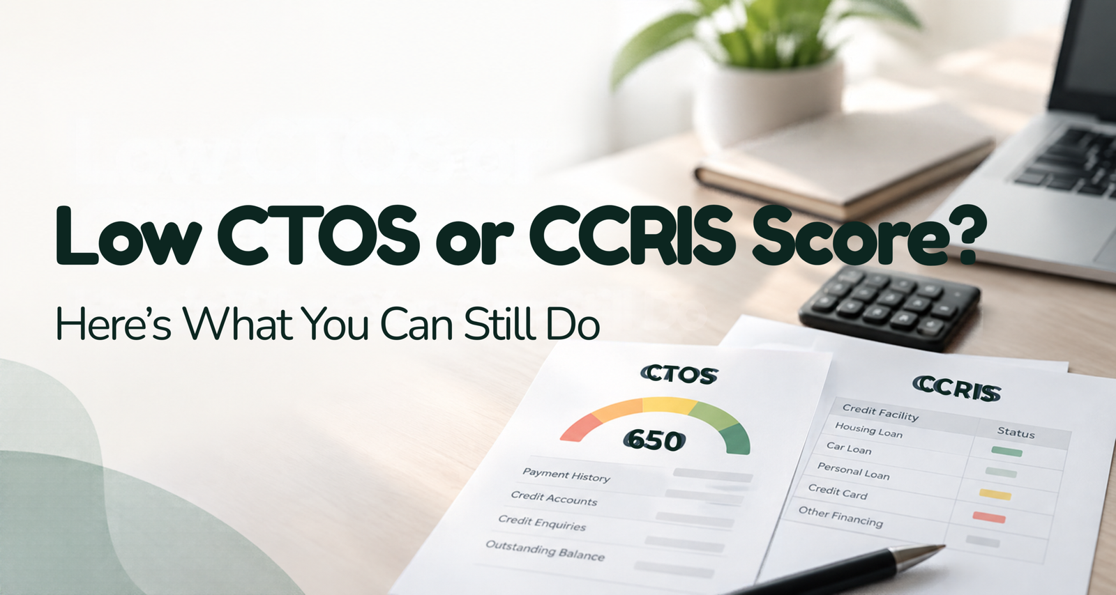 low ctos or ccris score